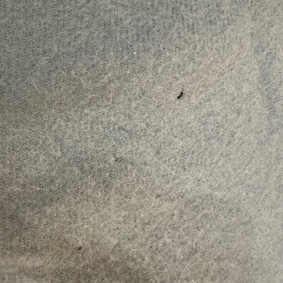 Vintage Wool Blanket Mid Century Chatham USA Green Beige 72 x 83 Bedspread - Picture 5 of 8